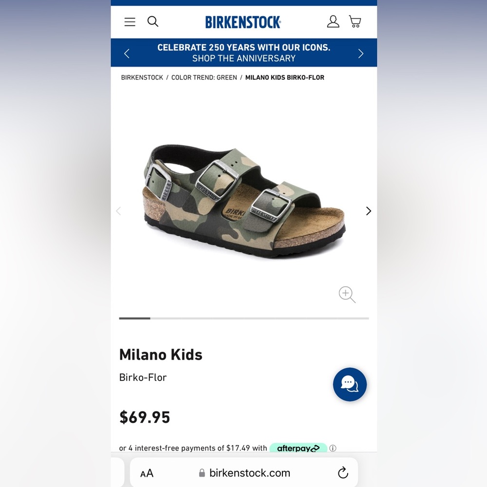 Almost like new! Kids Birkenstock Milano camo print.  US size 13-13.5 Euro 31.